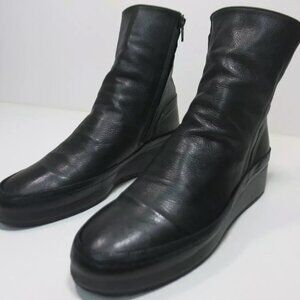 Y's 5 Zippered Soft Leather Boots Footwear Women's Fashion Vibram Botas Sz 9